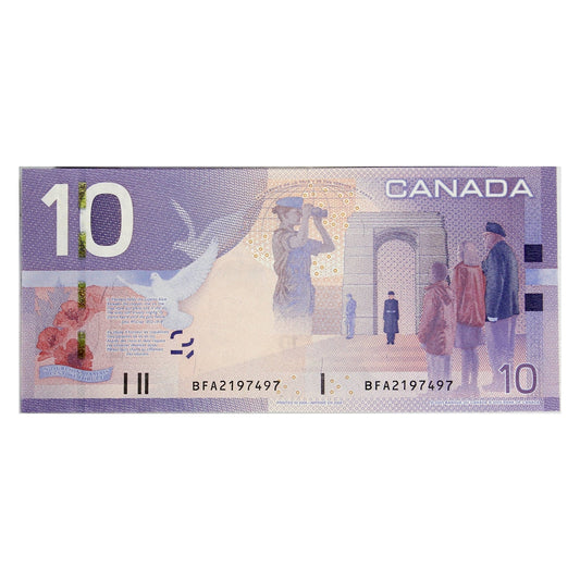 BC-68b 2008 Canada $10 Jenkins-Carney, BFA, CUNC