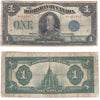 DC-25c 1923 Dominion $1 McCavour-Saunders, Blue Seal, Group One, Very Good (VG8)