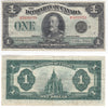 DC-25n 1923 Dominion $1 Campbell-Sellar, Black Seal, Group 3, F-VF (F15)