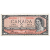BC-30a 1954 Canada $2 Coyne-Towers, Devil's Face, B/B, VF-EF