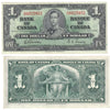 BC-21c 1937 Canada $1 Gordon-Towers, U/A, Extra Fine (EF40)