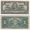 BC-21c 1937 Canada $1 Gordon-Towers, W/L, Very Good (VG8)