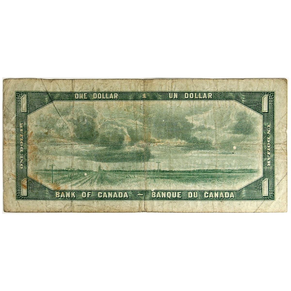 BC-29a 1954 Canada $1 Coyne-Towers, Devil's Face, B/A, Very Good (VG8)