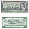 BC-29a 1954 Canada $1 Coyne-Towers, Devil's Face, D/A, VF-EF (VF30)