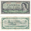 BC-29a 1954 Canada $1 Coyne-Towers, Devil's Face, D/A, F-VF (F15)