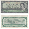BC-29a 1954 Canada $1 Coyne-Towers, Devil's Face, G/A, F-VF (F15)
