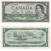 BC-29b 1954 Canada $1 Beattie-Coyne, Devil's Face, K/A, Very Fine (VF20)