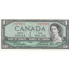 BC-37a 1954 Canada $1 Beattie-Coyne, S/L, VF-EF (VF30)