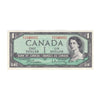 BC-37b 1954 Canada $1 Beattie-Rasminsky, E/Y, AU-UNC (AU55)