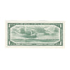 BC-37b 1954 Canada $1 Beattie-Rasminsky, G/Y, Uncirculated (MS60)