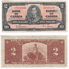 BC-22b 1937 Canada $2 Gordon-Towers, N/B, F-VF (F15)