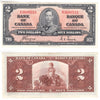 BC-22c 1937 Canada $2 Coyne-Towers, B/R, Extra Fine (EF40)