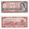 BC-38a 1954 Canada $2 Beattie-Coyne, N/B, Almost Uncirculated (AU50)