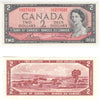 BC-38c 1954 Canada $2 Bouey-Rasminsky, A/G, EF-AU (EF45)