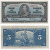 BC-23b 1937 Canada $5 Gordon-Towers, M/C, Fine (F12)