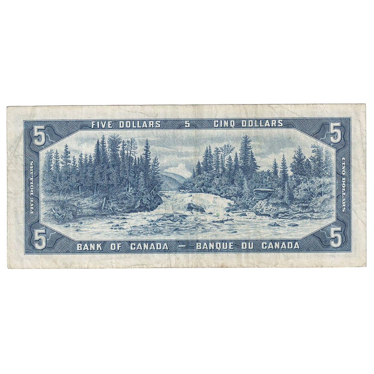 BC-31b 1954 Canada $5 Beattie-Coyne, Devil's Face, H/C, Very Fine (VF20)