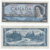 BC-39a-i 1954 Canada $5 Beattie-Coyne, Y/C, F-VF (F15)