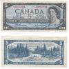 BC-39b 1954 Canada $5 Beattie-Rasminsky, J/S, Extra Fine (EF40)