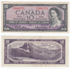 BC-40b 1954 Canada $10 Beattie-Rasminsky, H/T, Fine (F12)