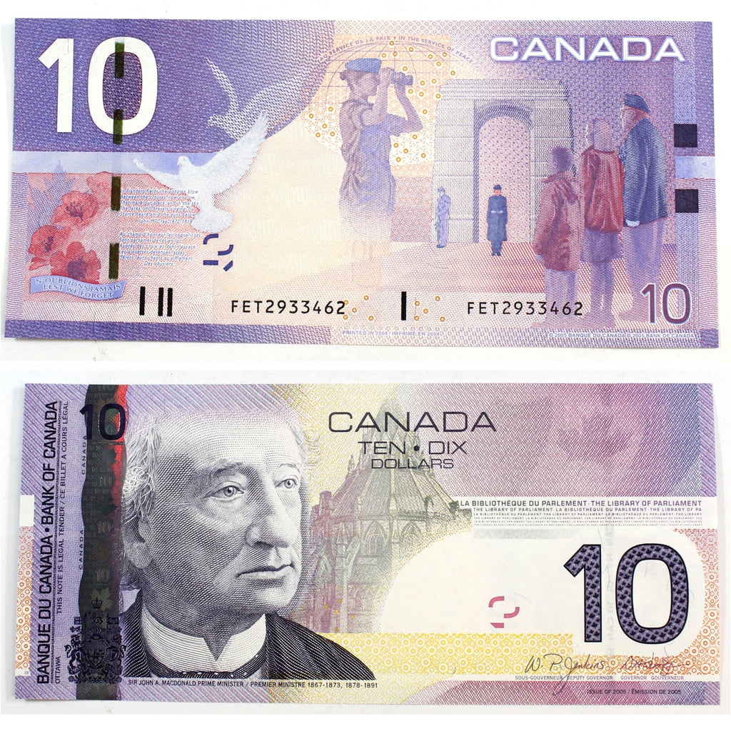 BC-68a-i 2004 Canada $10 Jenkins-Dodge, FET, Gem Uncirculated (GUNC65)