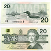 BC-58b-i 1991 Canada $20 Bonin-Thiessen, AVW, Uncirculated (MS60)