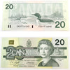 BC-58d 1991 Canada $20 Knight-Dodge, EVV, UNC