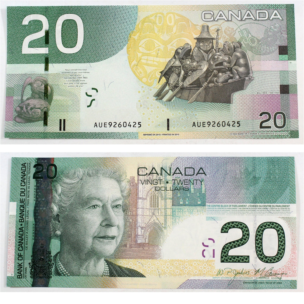 BC-64b-i 2010 Canada $20 Jenkins-Carney, AUE, Choice Uncirculated (CUNC63)