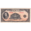 BC-6 1935 Canada $5 Osborne-Towers, French, Fine (F12)