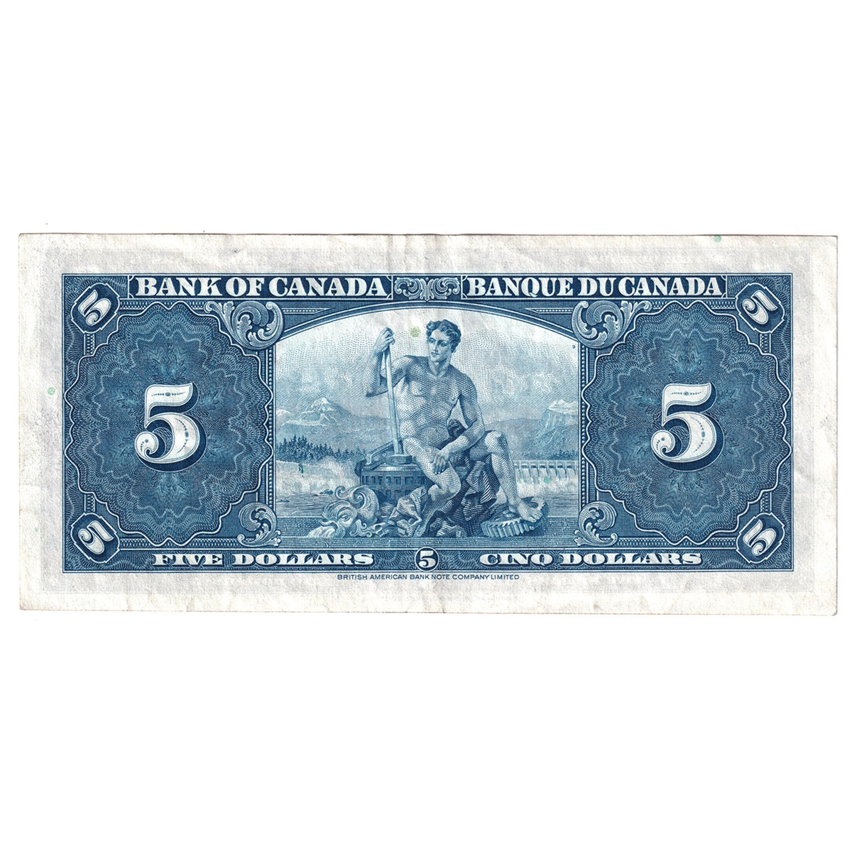 BC-23c 1937 Canada $5 Coyne-Towers, B/S, EF-AU (EF45)