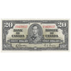 BC-25b 1937 Canada $20 Gordon-Towers, C/E, Extra Fine (EF40)