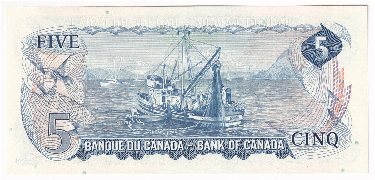 BC-48aA 1972 Canada $5 Bouey-Rasminsky, *CA Below 3.28M, Choice Uncirculated (CUNC63)