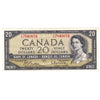 BC-41b 1954 Canada $20 Beattie-Rasminsky, Y/E, VF-EF