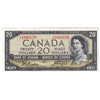 BC-33b 1954 Canada $20 Beattie-Coyne, Devil's Face, C/E, Extra Fine (EF40)