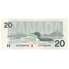 BC-58a-ii 1991 Canada $20 Thiessen-Crow, AIK, AU-UNC (AU55)