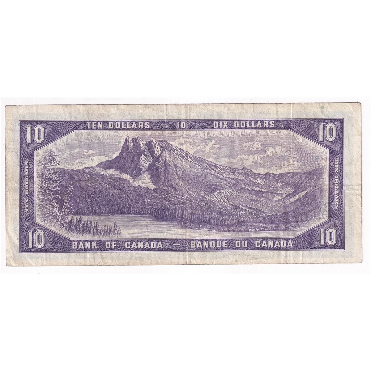 BC-40a 1954 Canada $10 Beattie-Coyne, A/T, F-VF (F15)