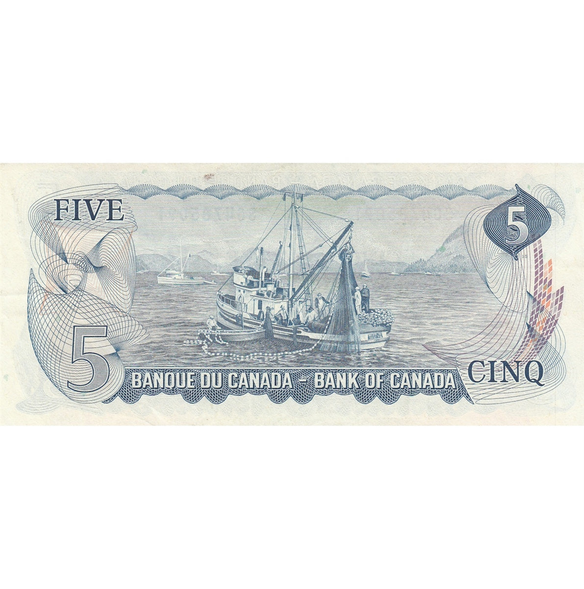 BC-48b 1972 Canada $5 Lawson-Bouey, SG, VF-EF (VF30)