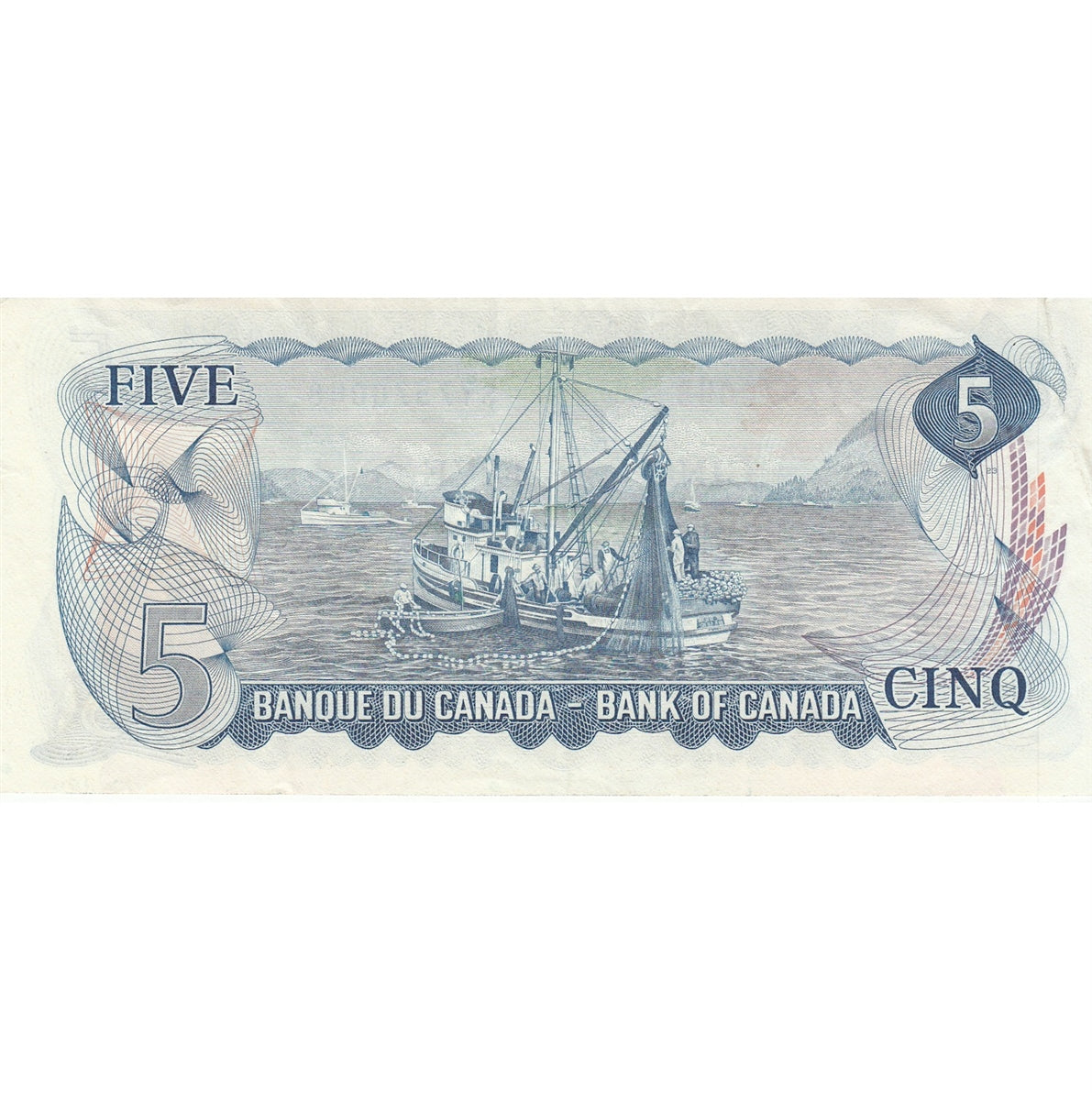 BC-48b 1972 Canada $5 Lawson-Bouey, SY, VF-EF (VF30)