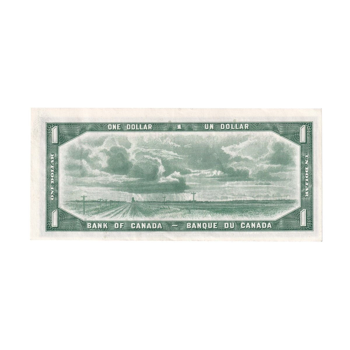 BC-37a 1954 Canada $1 Beattie-Coyne, D/N, Almost Uncirculated (AU50)