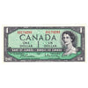 BC-37b-i 1954 Canada $1 Beattie-Rasminsky, A/Z, EF-AU (EF45)