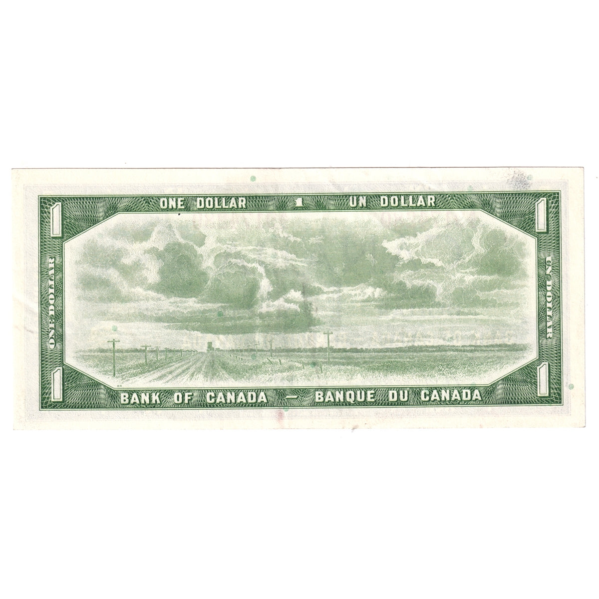 BC-37b-i 1954 Canada $1 Beattie-Rasminsky, A/Z, EF-AU (EF45)