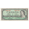 BC-37cA 1954 Canada $1 Bouey-Rasminsky, *C/F, Circ