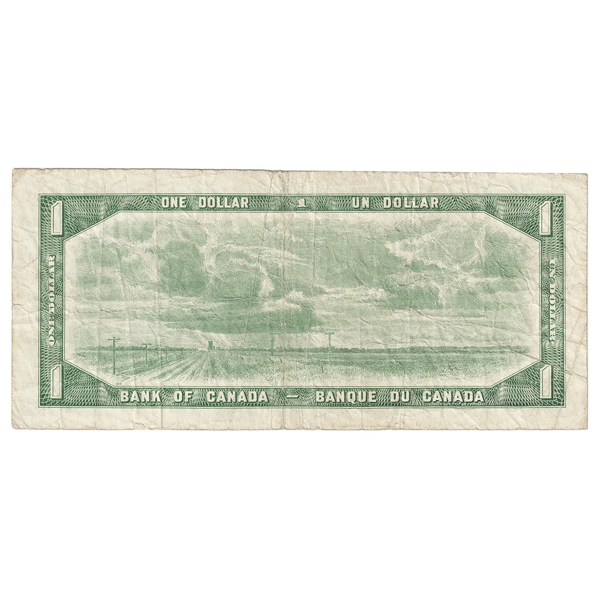 BC-37cA 1954 Canada $1 Bouey-Rasminsky, *C/F, Circ