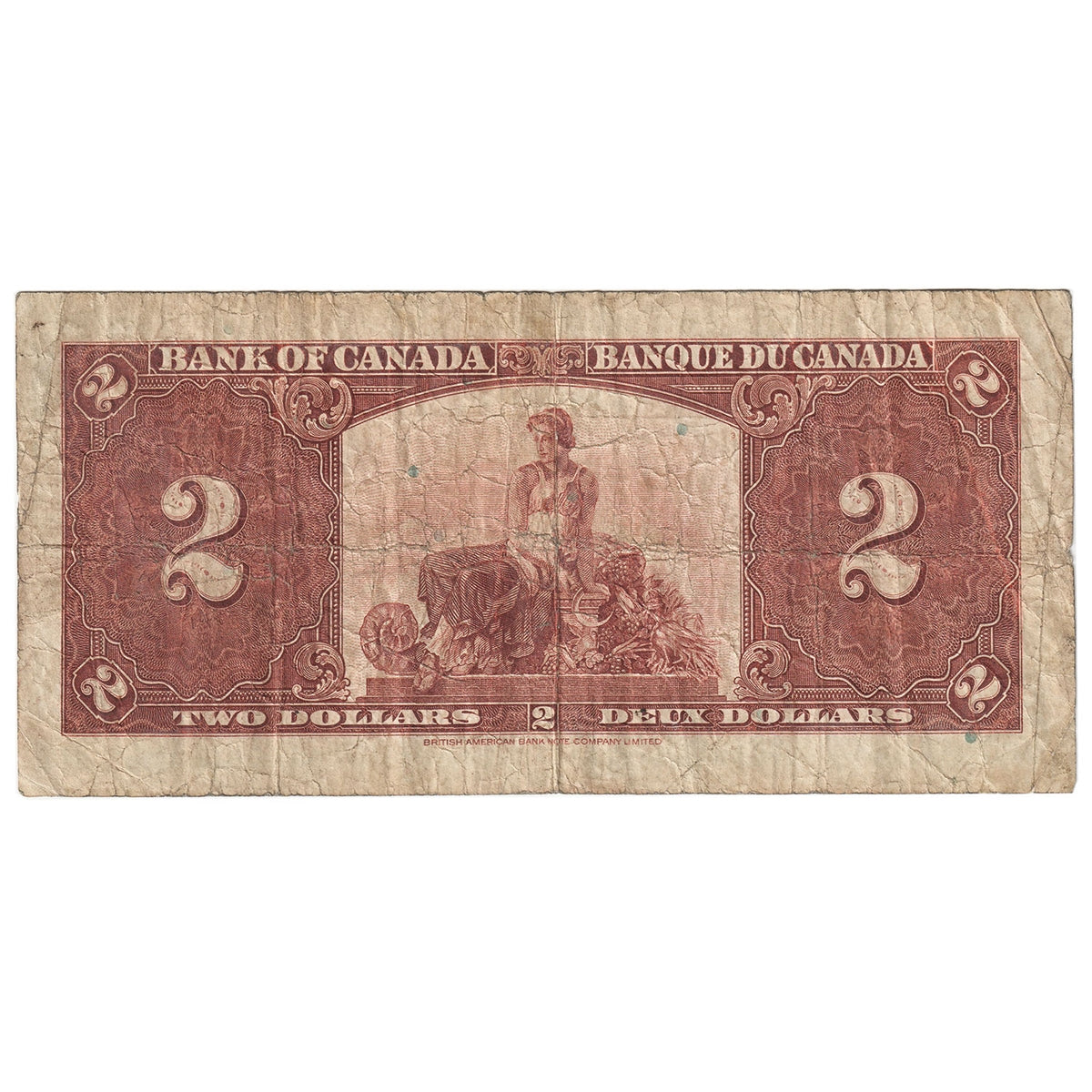 BC-22a 1937 Canada $2 Osborne-Towers, B/B, Fine (F12)