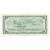 BC-37c 1954 Canada $1 Bouey-Rasminsky, N/F, AU-UNC (AU55)