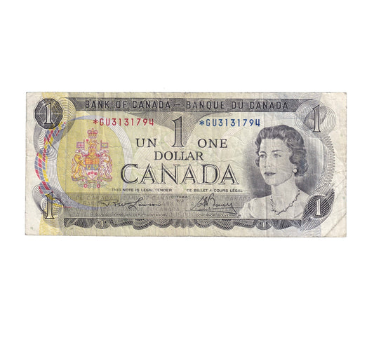 BC-46aA 1973 Canada $1 Lawson-Bouey, *GU, CIRC