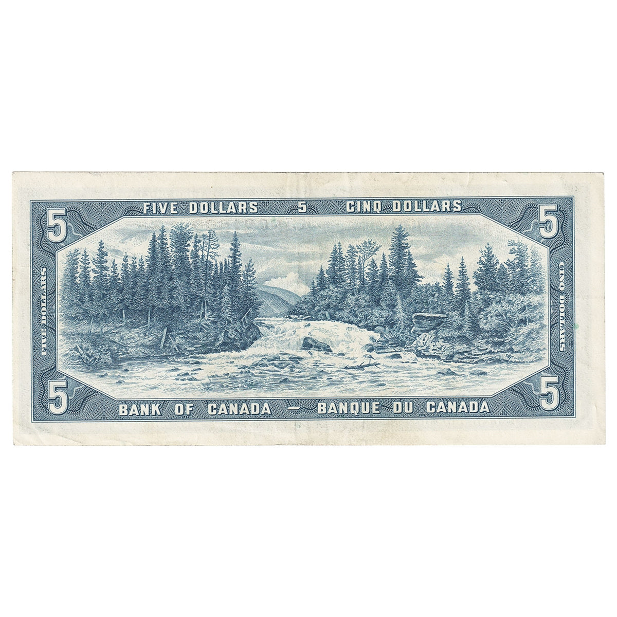 BC-39b 1954 Canada $5 Beattie-Rasminsky, Z/S, EF-AU (EF45)