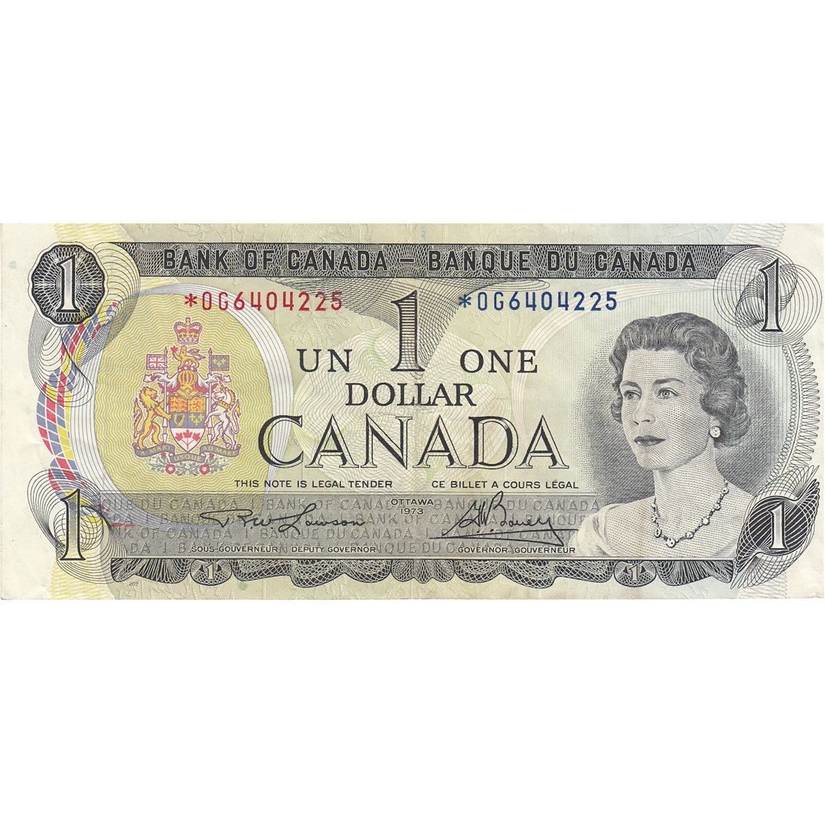 BC-46aA 1973 Canada $1 Lawson-Bouey, *OG, VF