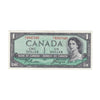 BC-37a 1954 Canada $1 Beattie-Coyne, B/L, Almost Uncirculated (AU50)