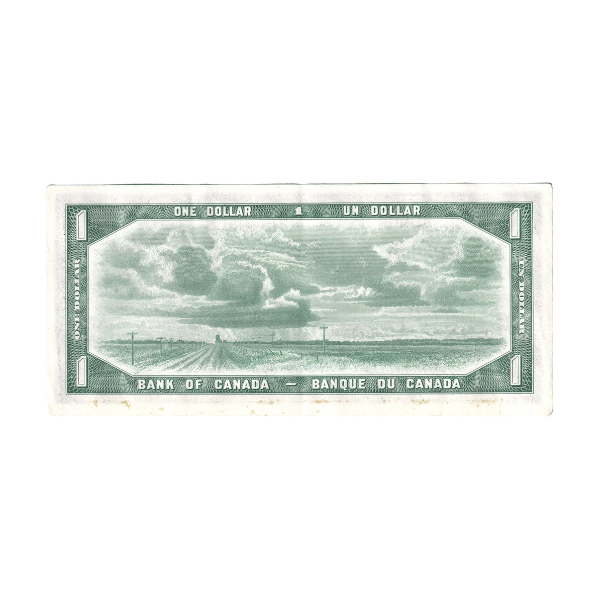 BC-37a 1954 Canada $1 Beattie-Coyne, P/L, Almost Uncirculated (AU50)