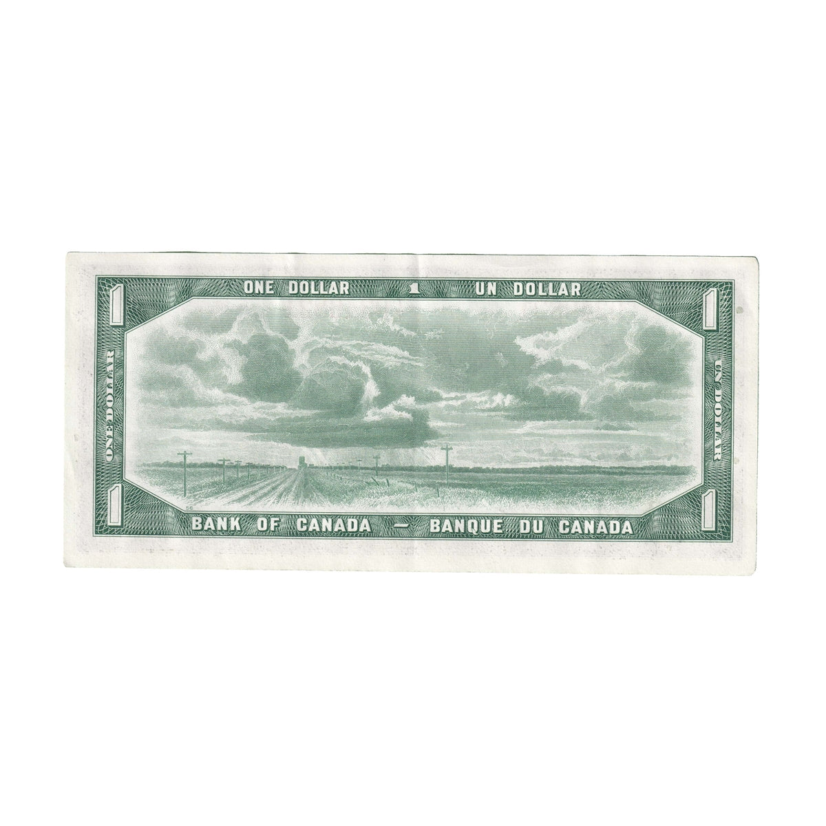 BC-37a 1954 Canada $1 Beattie-Coyne, P/L, EF-AU (EF45)